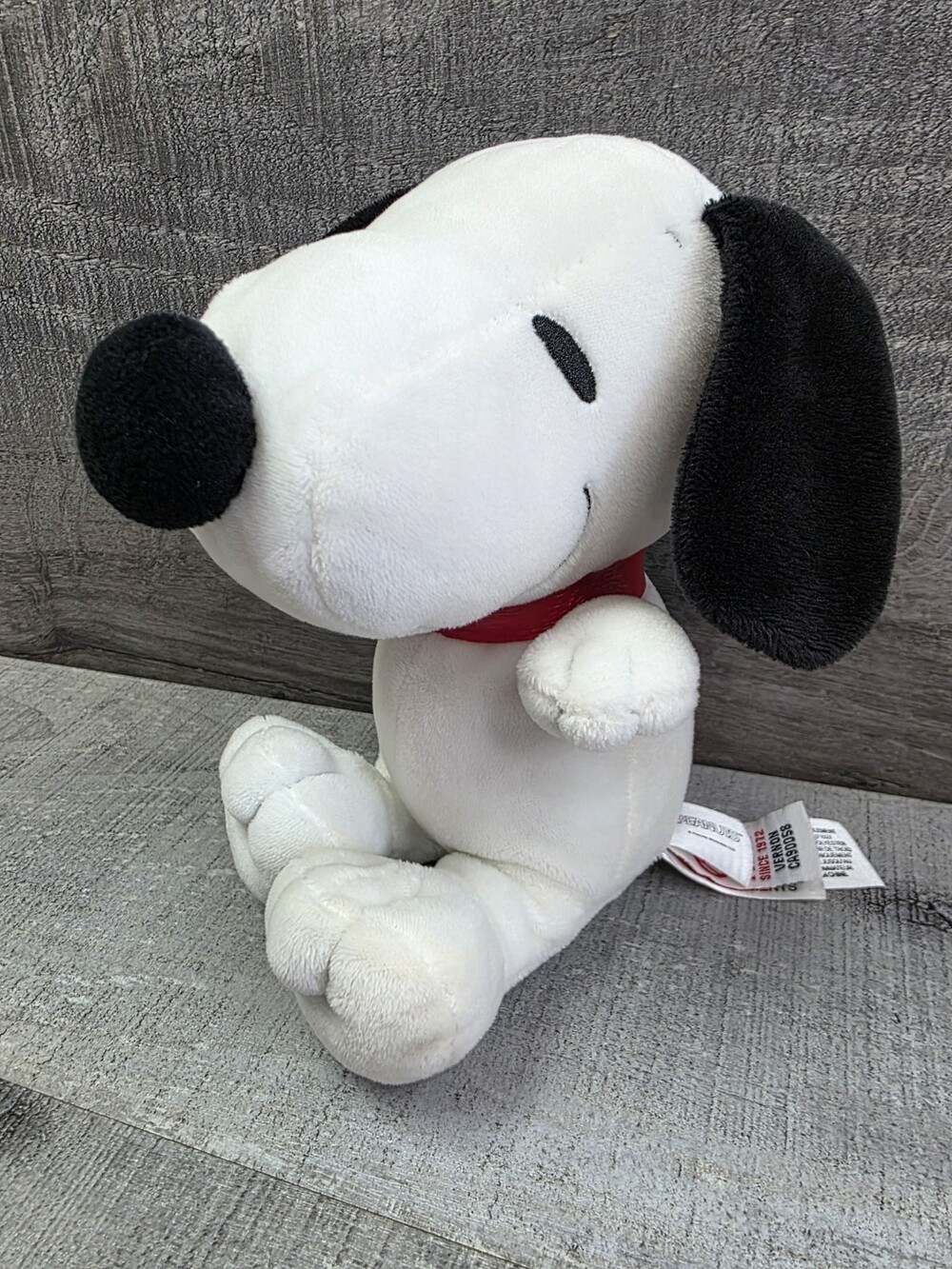 Peanuts Snoopy Plush Stuffed Toy Red Collar Fiesta 6" Sitting g66